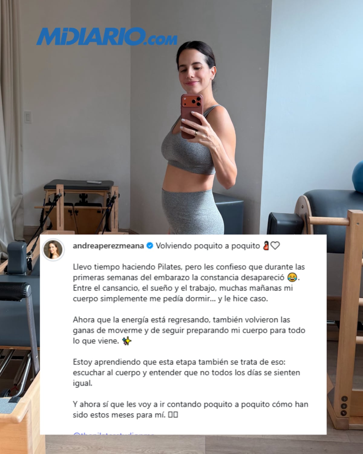 ¡La pancita manda! La presentadora Andrea Pérez Meana cuenta cómo vive sus primeros meses de embarazo