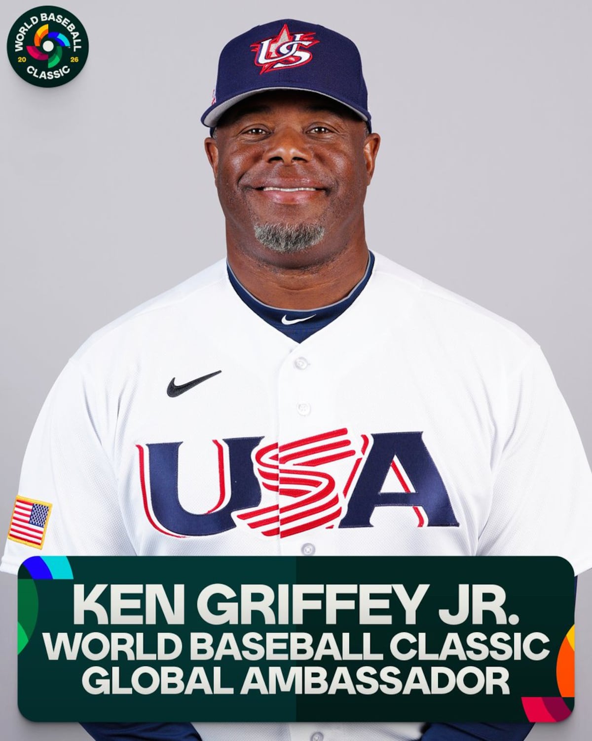 Ken Griffey Jr. liderará la imagen del Clásico Mundial 2026