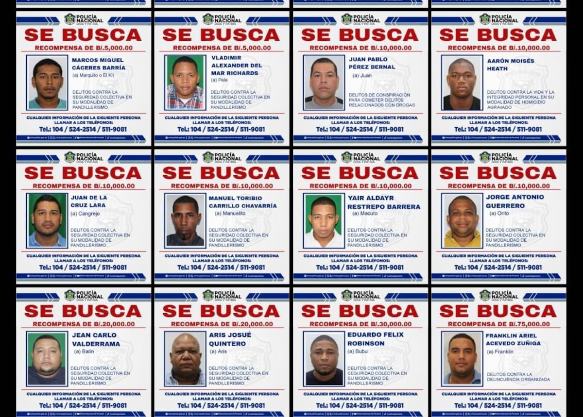 $100 mil$ por su cabeza. Buscan a 33 pandilleros (cayeron dos) y entre esos a alias ‘Roberth’ líder de Mafia Filipinas