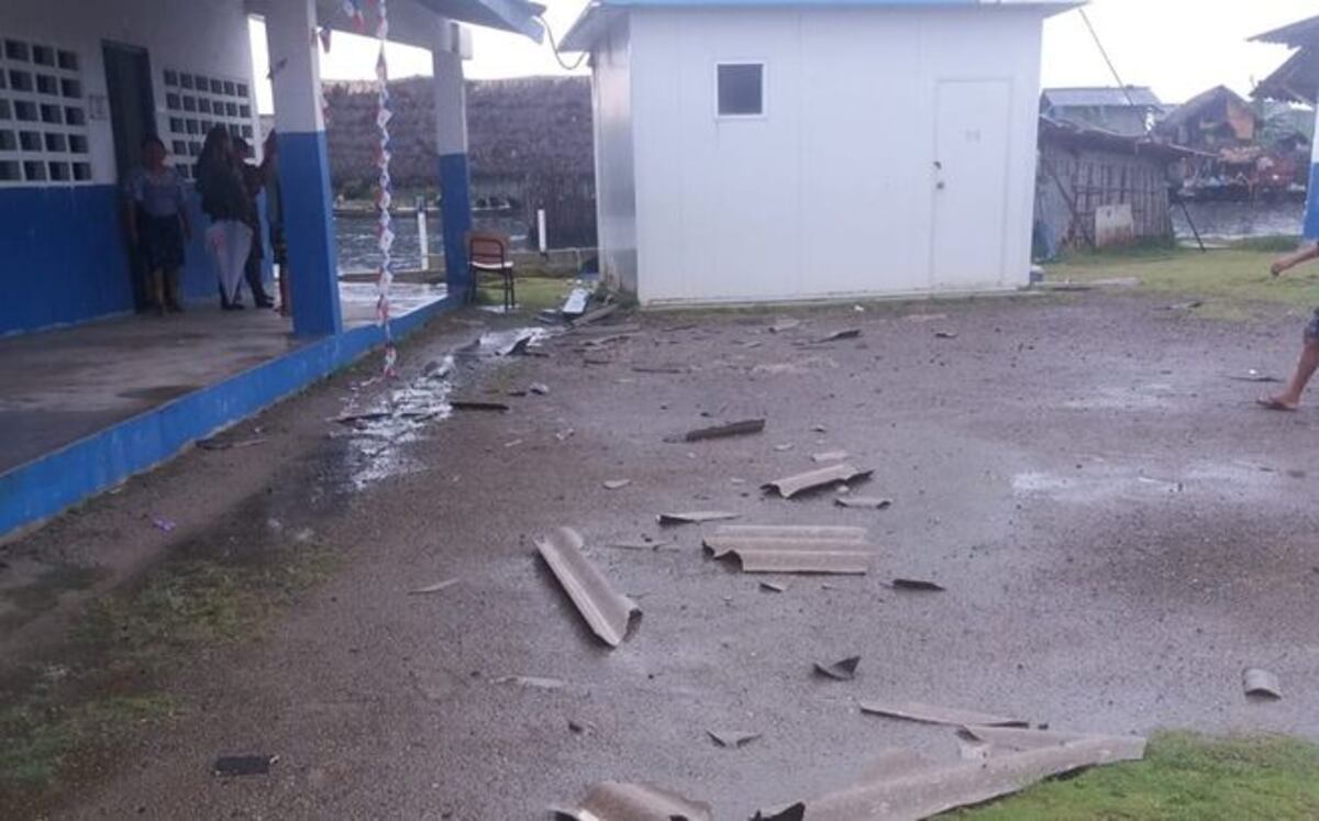 Terrible: Vendaval afecta varias escuelas en Guna Yala