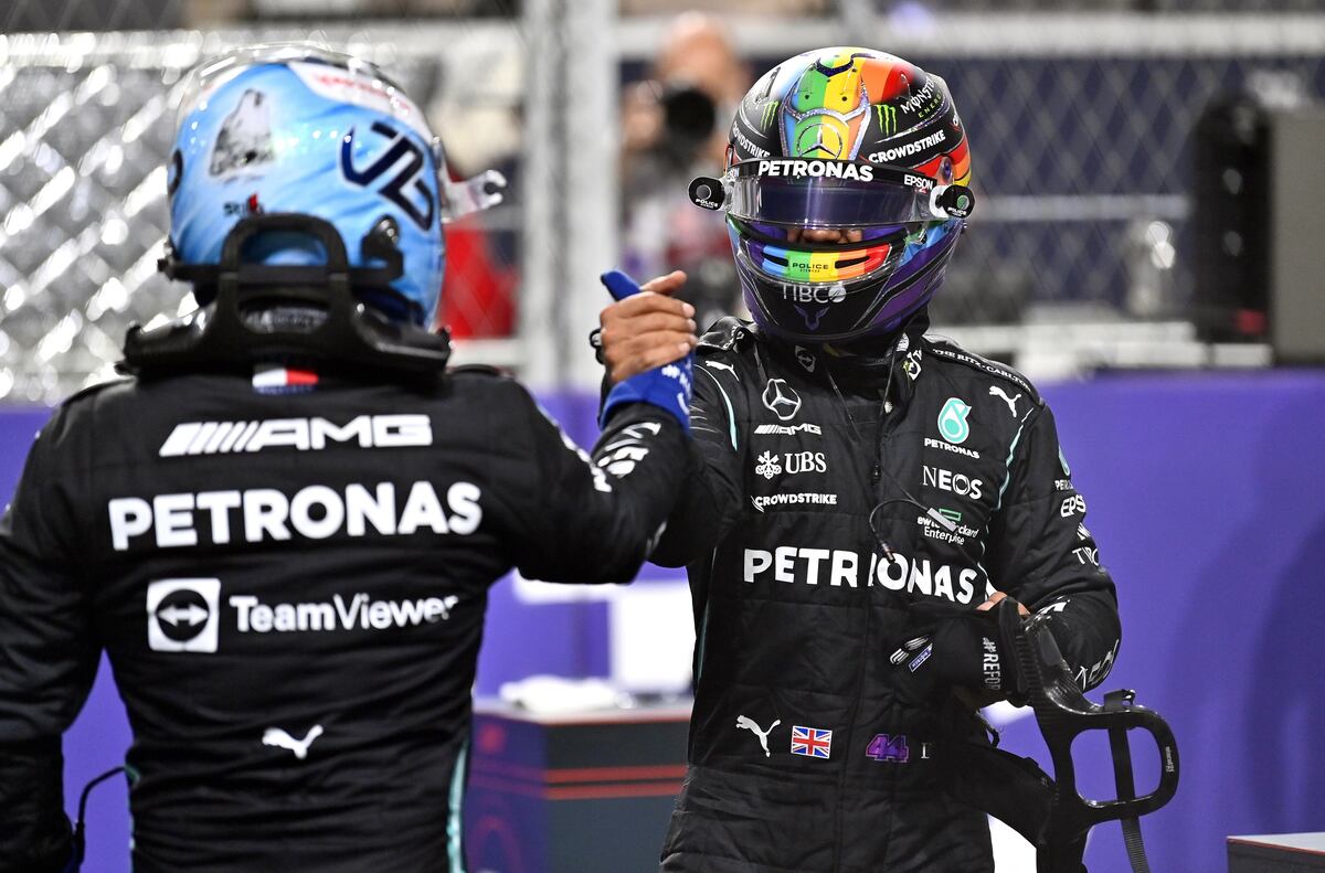 Será decisivo. Hamilton saldrá primero y verstappen tercero en el Gran Premio de Arabia Saudí