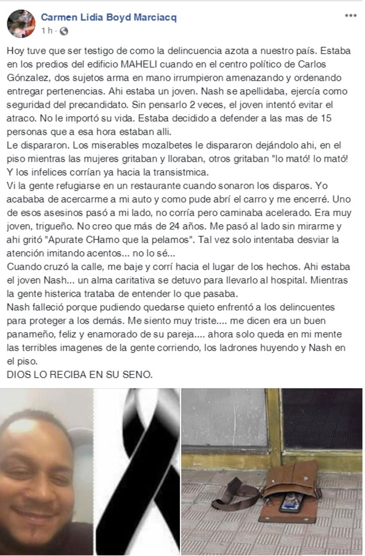 Testigo dice haberse topado con asesinos de escolta y tenían acento extranjero