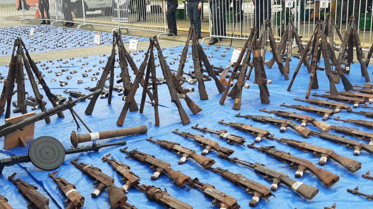 Destruyen 957 armas de fuego