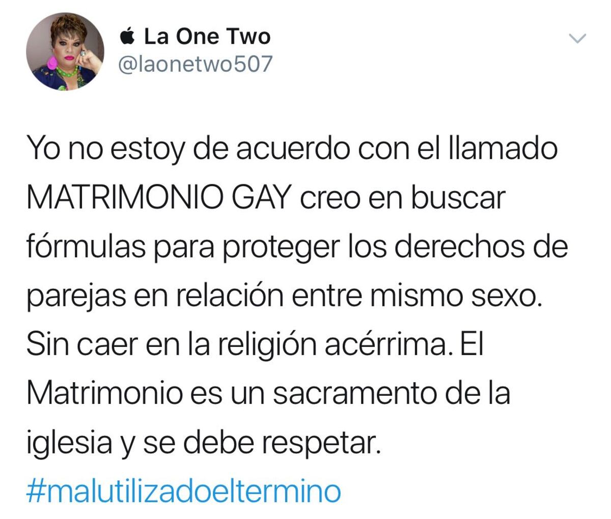 ¡SE FORMÓ! La One Two y Álvaro Alvarado se manifestan sobre matrimonio gay