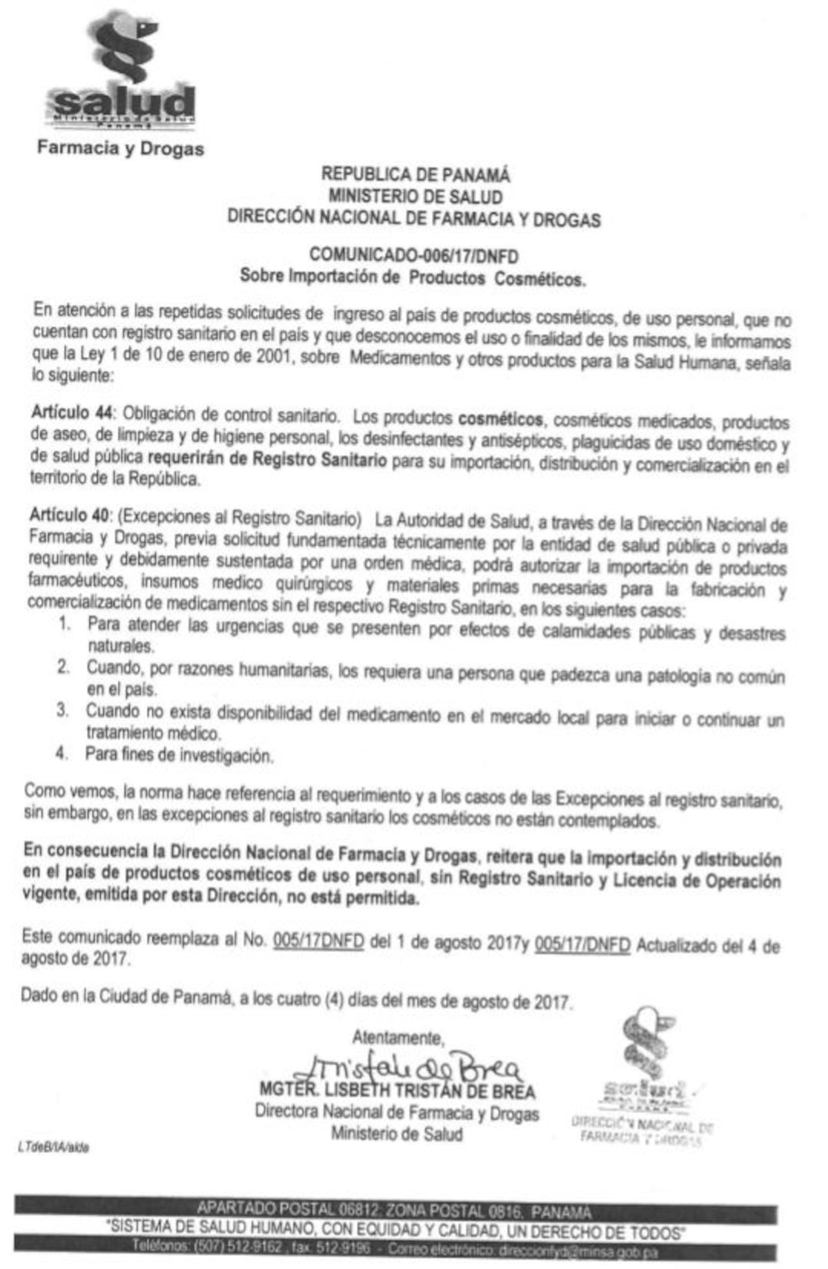 COSMÉTICOS POR INTERNET. En Panamá solo permitirán comprar hasta tres 