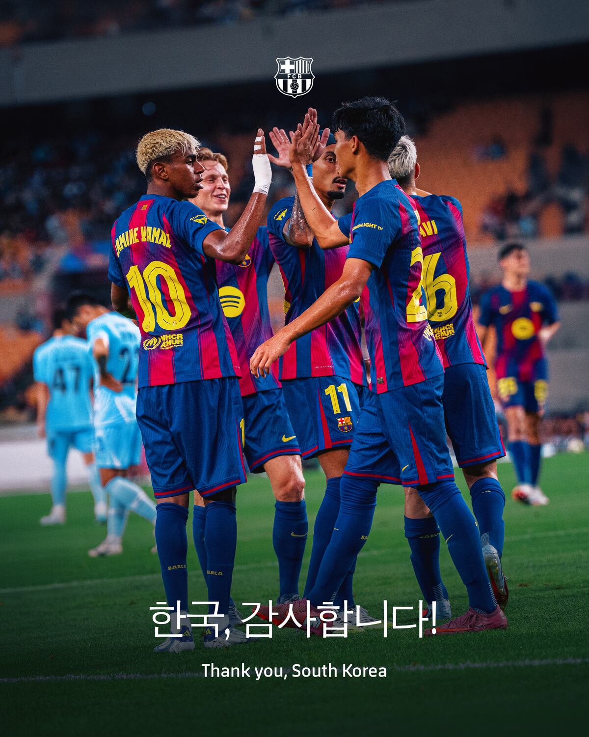 Barcelona destroza al Daegu FC y Rashford anota su primer gol como culé