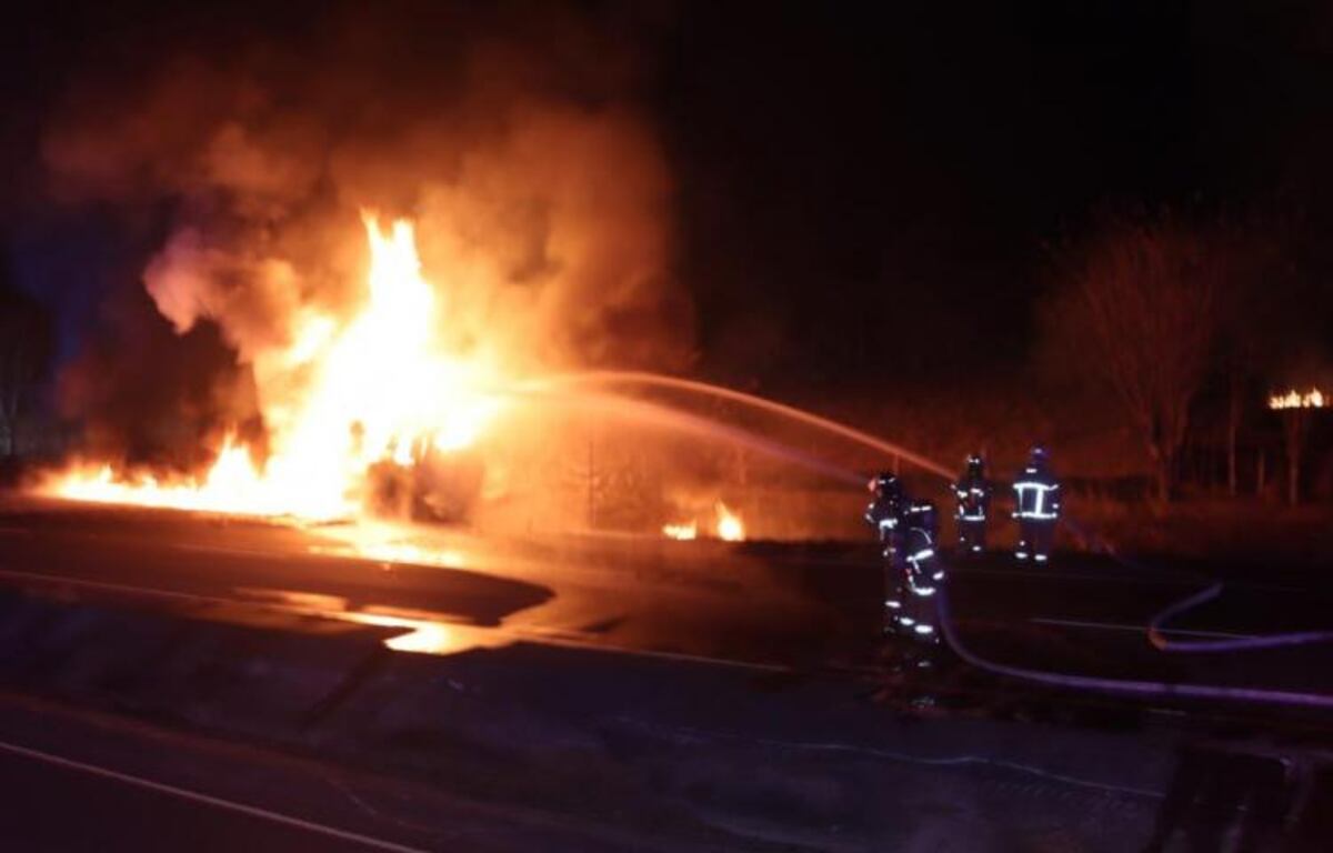 Se incendia un camión cisterna que transportaba combustible en Natá