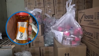 El olor no era limpio: Decomisan 100 cajas de desodorantes Rexona falsificados y alertan por daños en la piel