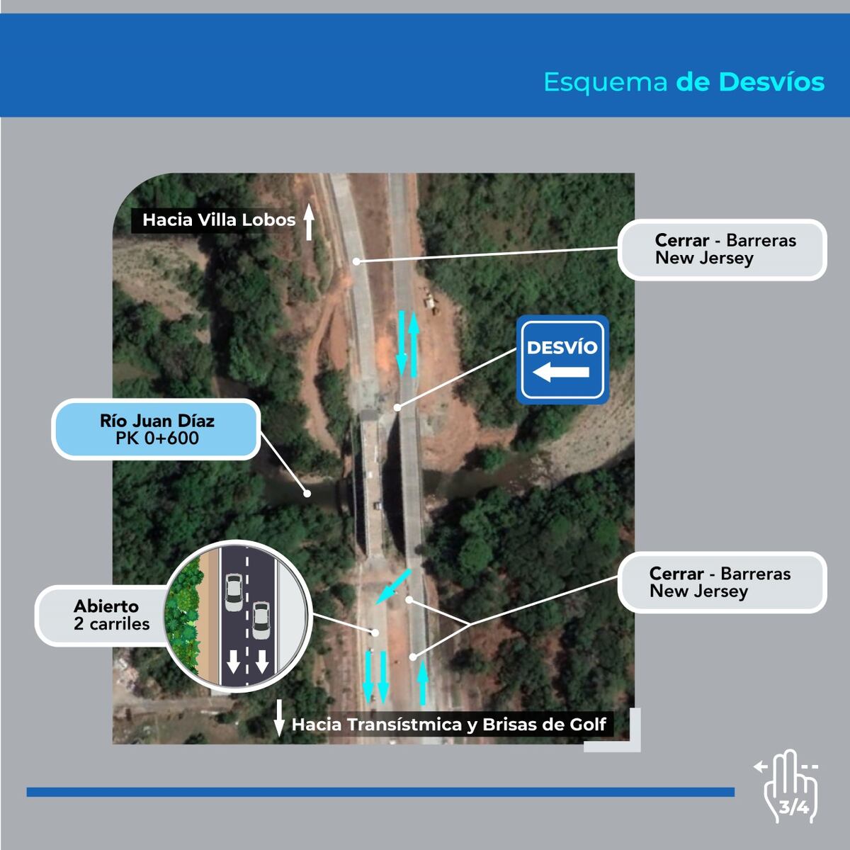 El MOP anunció la apertura parcial de la Carretera Panamá Norte. Corredor de Los Pobres habilita 4 carriles