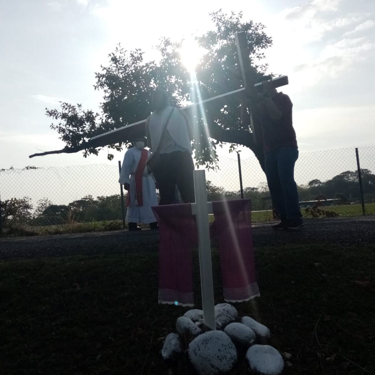 Viacrucis. En Chame recuerdan la Pasión  y Muerte de Jesús