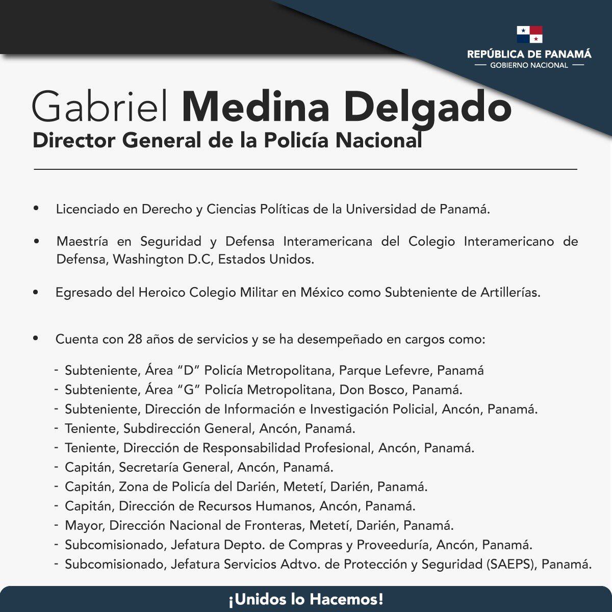 Gabriel Medina Delgado es nombrado como nuevo director de la Policía Nacional