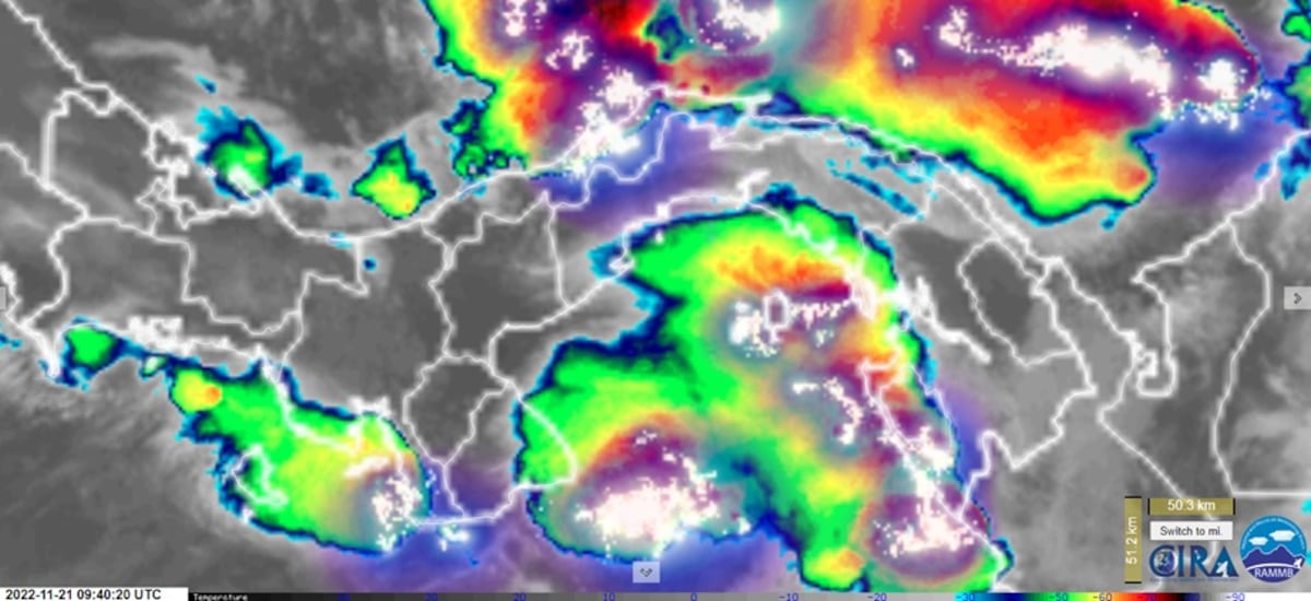 Sinaproc emite aviso de prevención por lluvias en el caribe