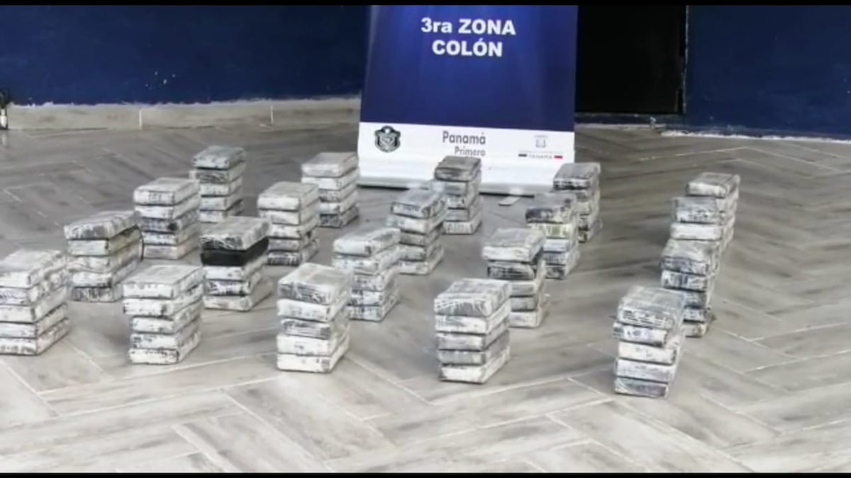 Aprehenden a seis personas con 100 paquetes de droga en María Chiquita en Colón