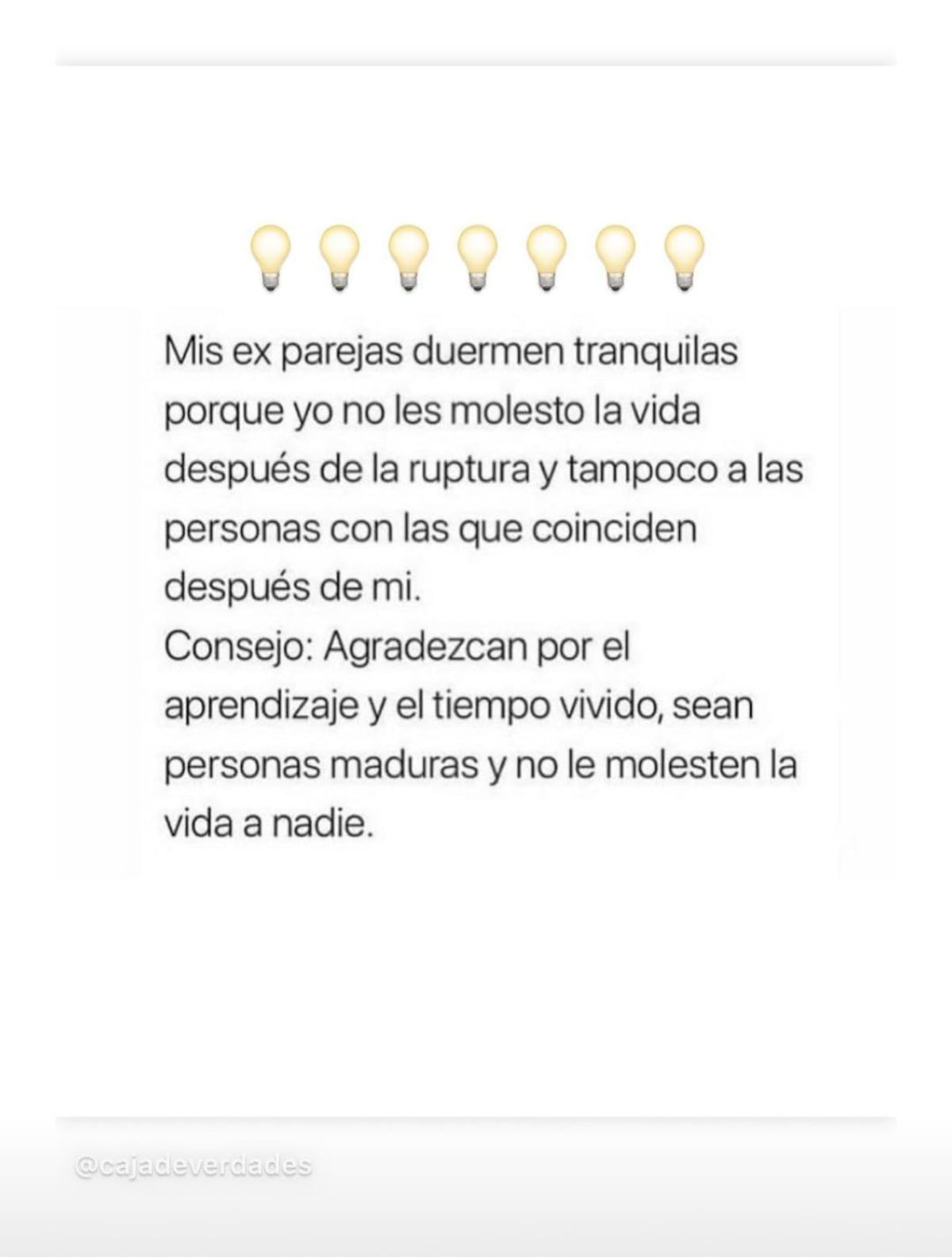 Exnovia le responde. Sech dice que apenas que se dejaron, se pegó en la música 