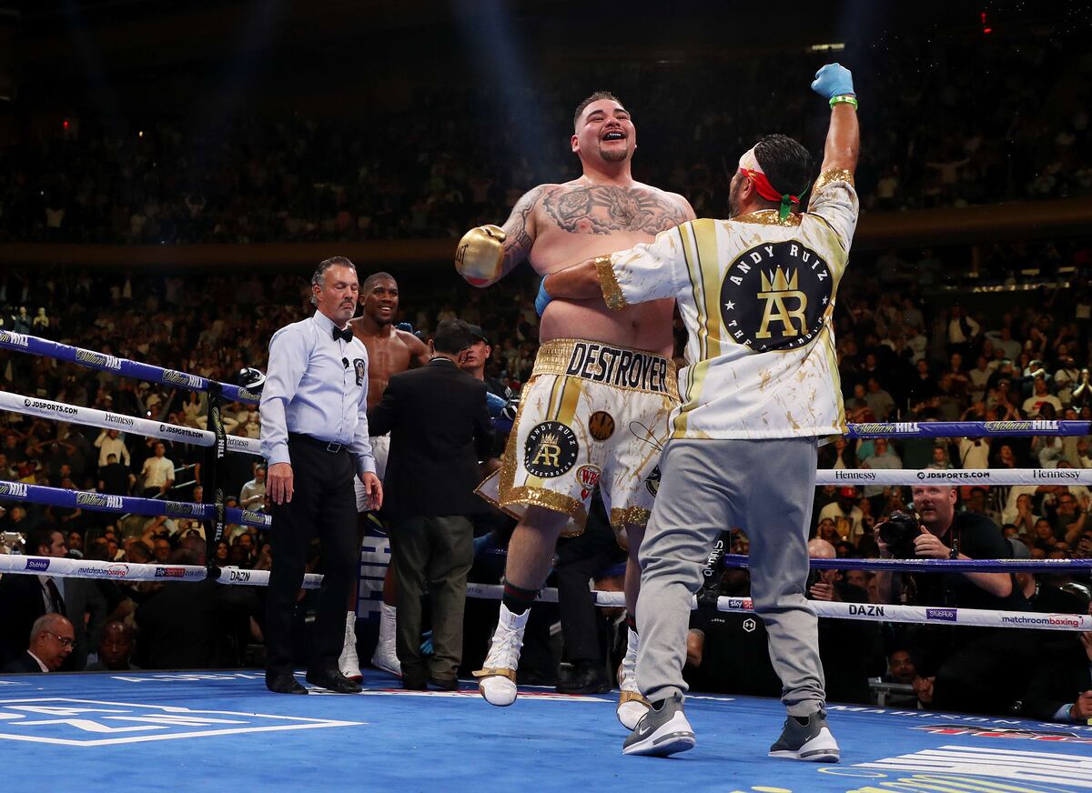 Entrenador de Andy Ruiz Jr. le ofrece un consejo a Anthony Joshua