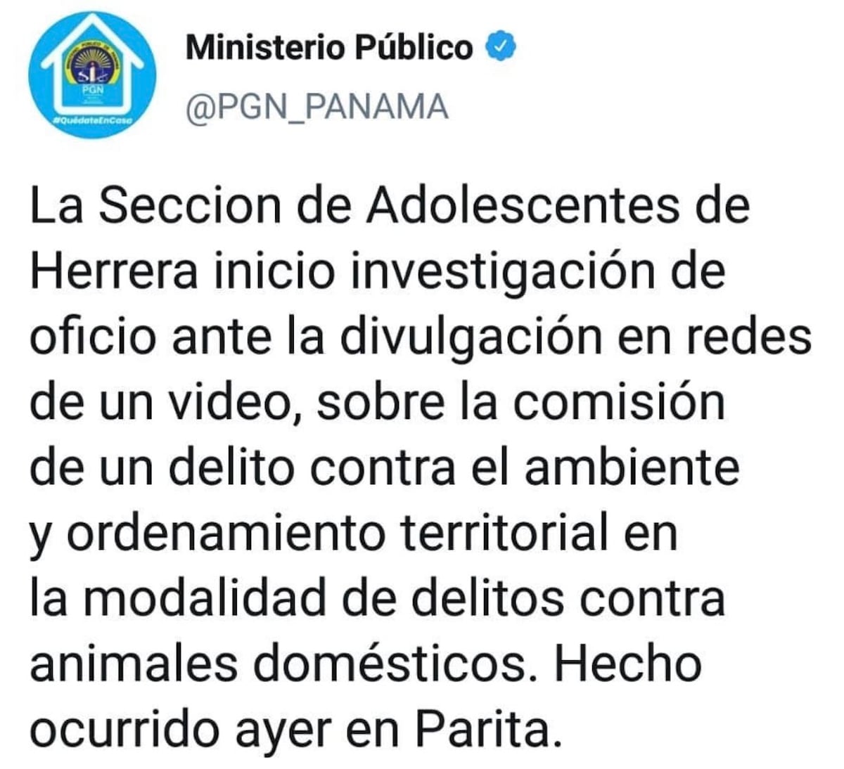 Video conmovió las redes. Abren investigación sobre perro que fue atado vivo y lanzado a un lagarto en Parita