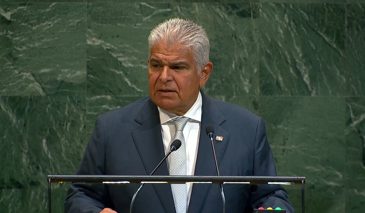 El presidente José Raúl Mulino se dirige al pleno de la Asamblea General de la ONU en Nueva York