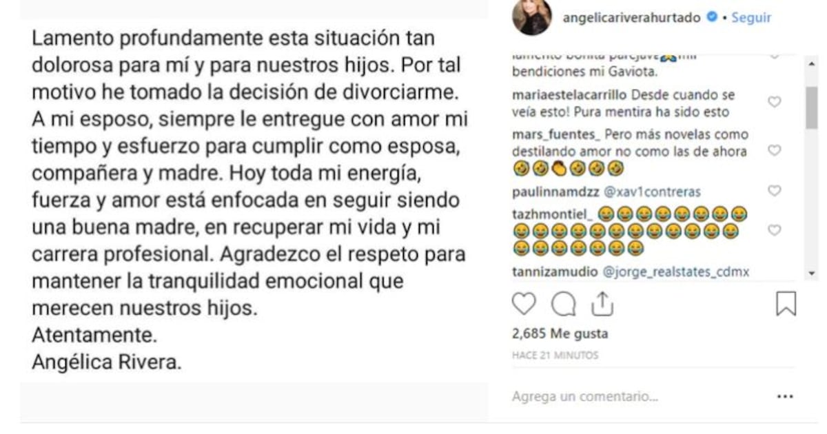 Se divorcian.Escándalos marcaron el matrimonio de Angélica Rivera y Peña Nieto