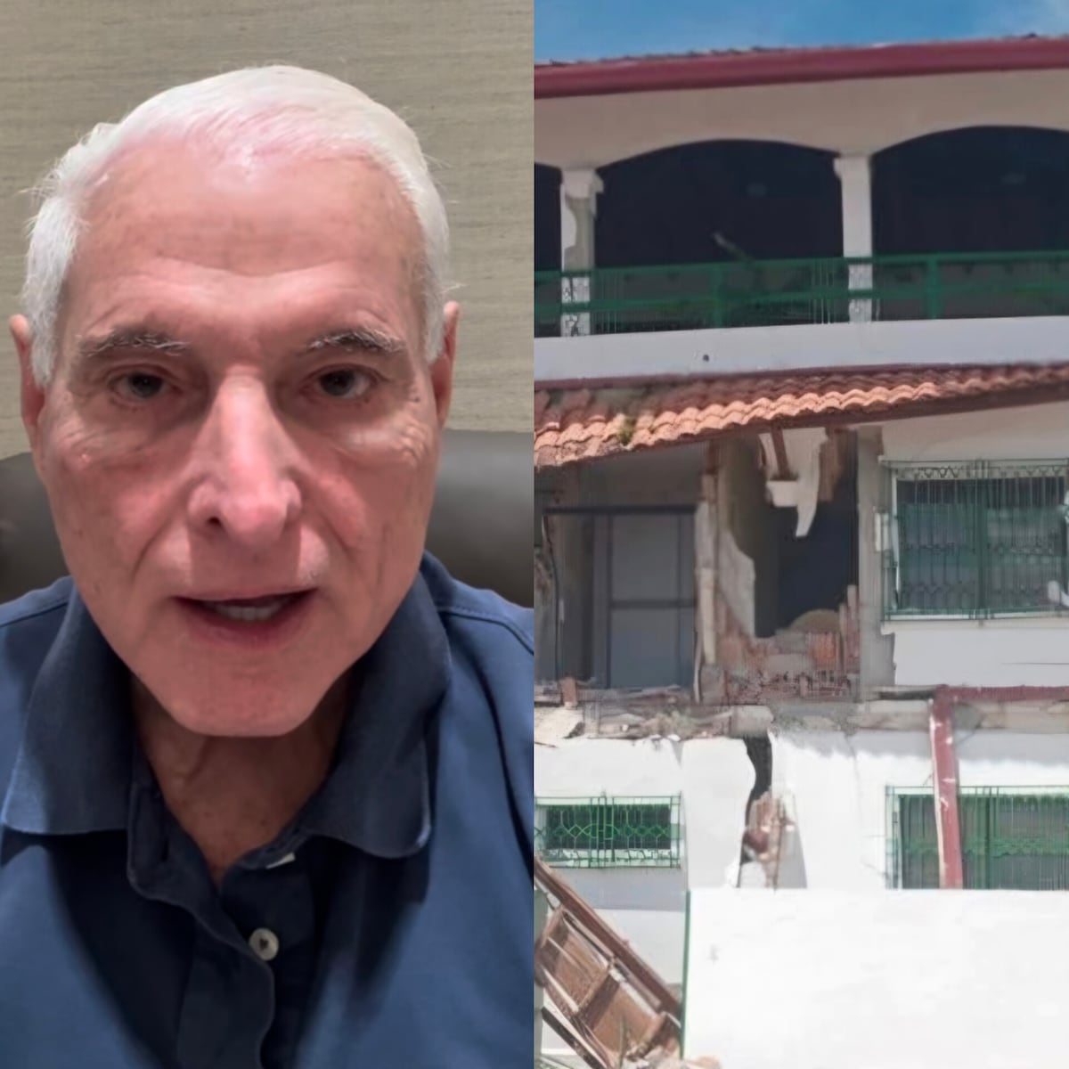 Urgente ¡Tiembla Panamá y la casa de Martinelli en Soná se derrumba