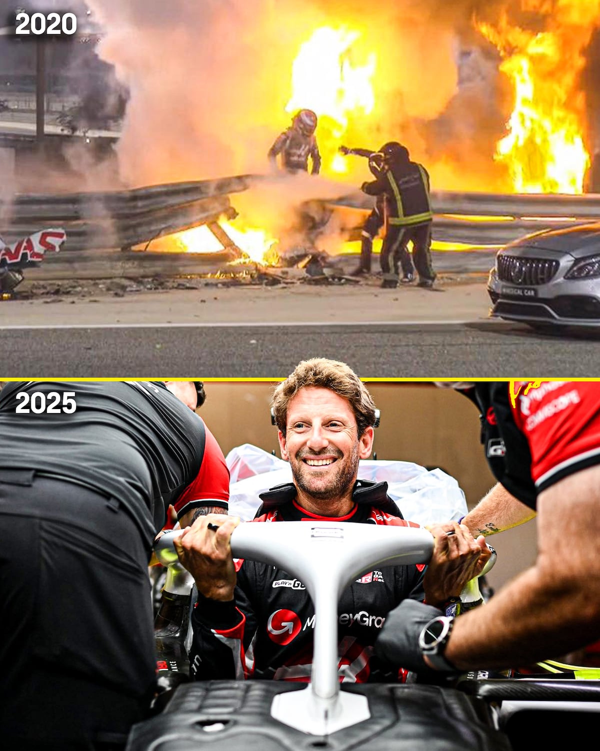 El día que Grosjean escapó del fuego y cambió la Formula 1
