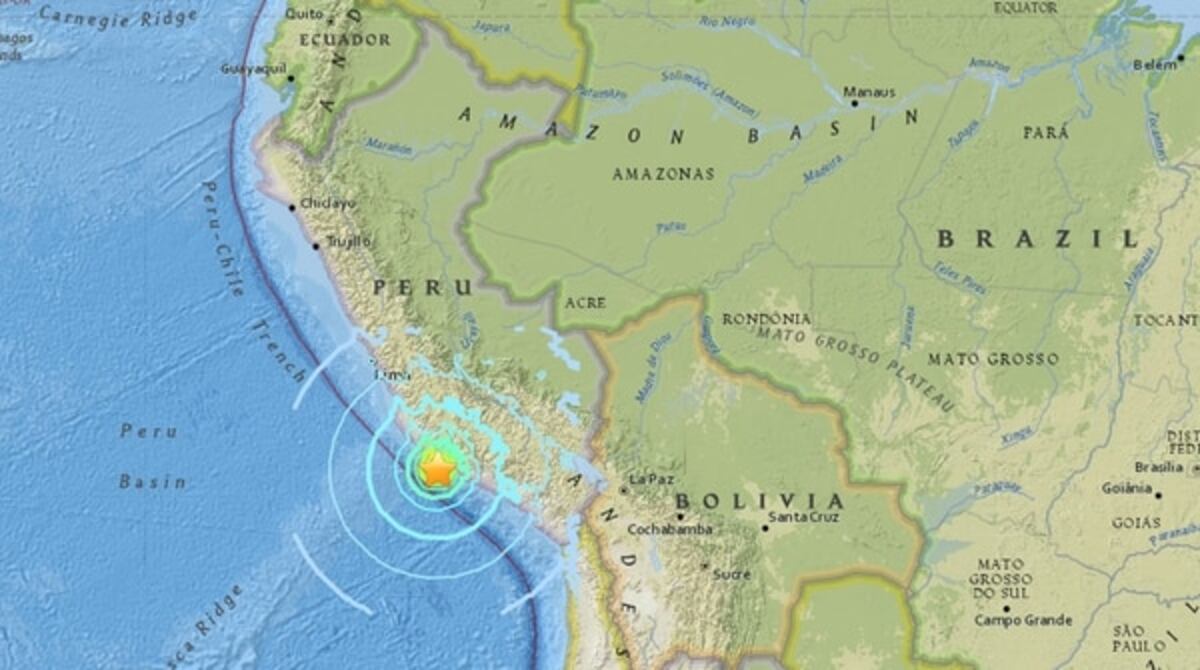 Sismo de 7,1 grados que sacudió a Perú deja al menos dos muertos 