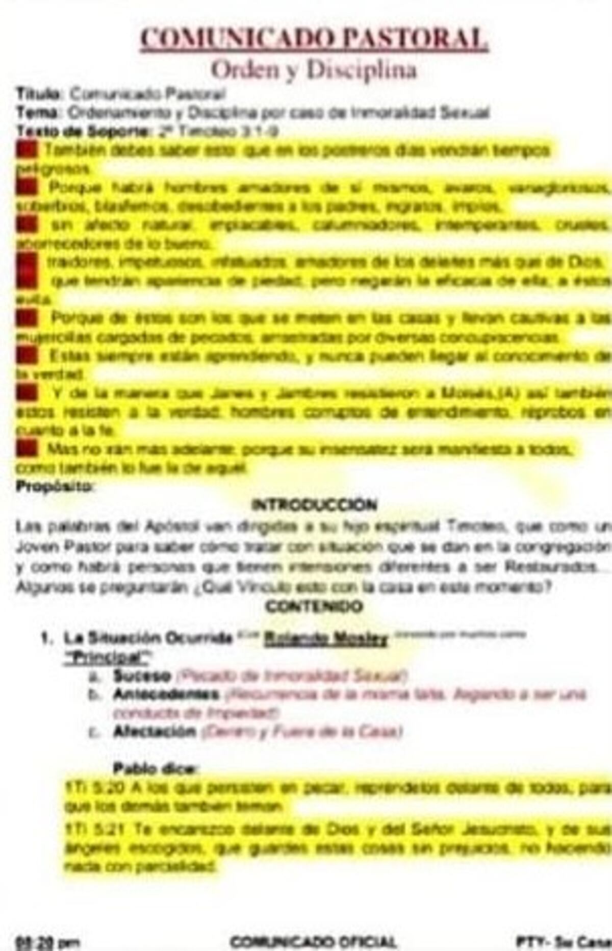 ‘Disciplina sin restauración es castigo’: Pastor José aclara supuesto comunicado sobre ‘Principal’ 