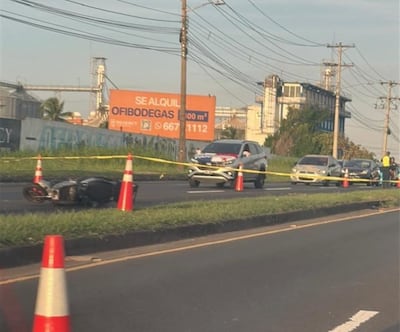 Cinco motorizados muertos en 72 horas; el último falleció en la Domingo Díaz este lunes