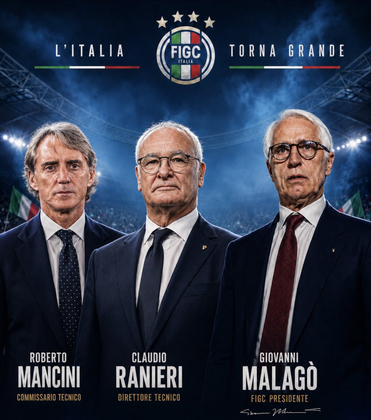 Italia apuesta otra vez por Roberto Mancini