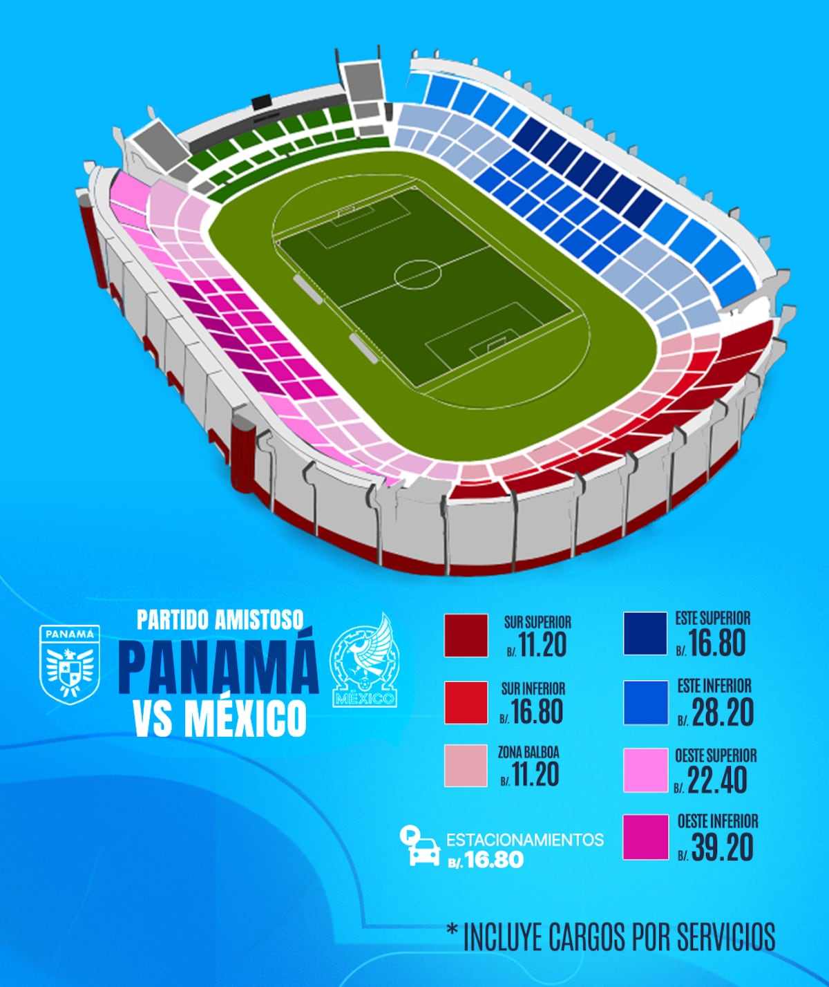 Panamá recibe a México y la taquilla ya está caliente