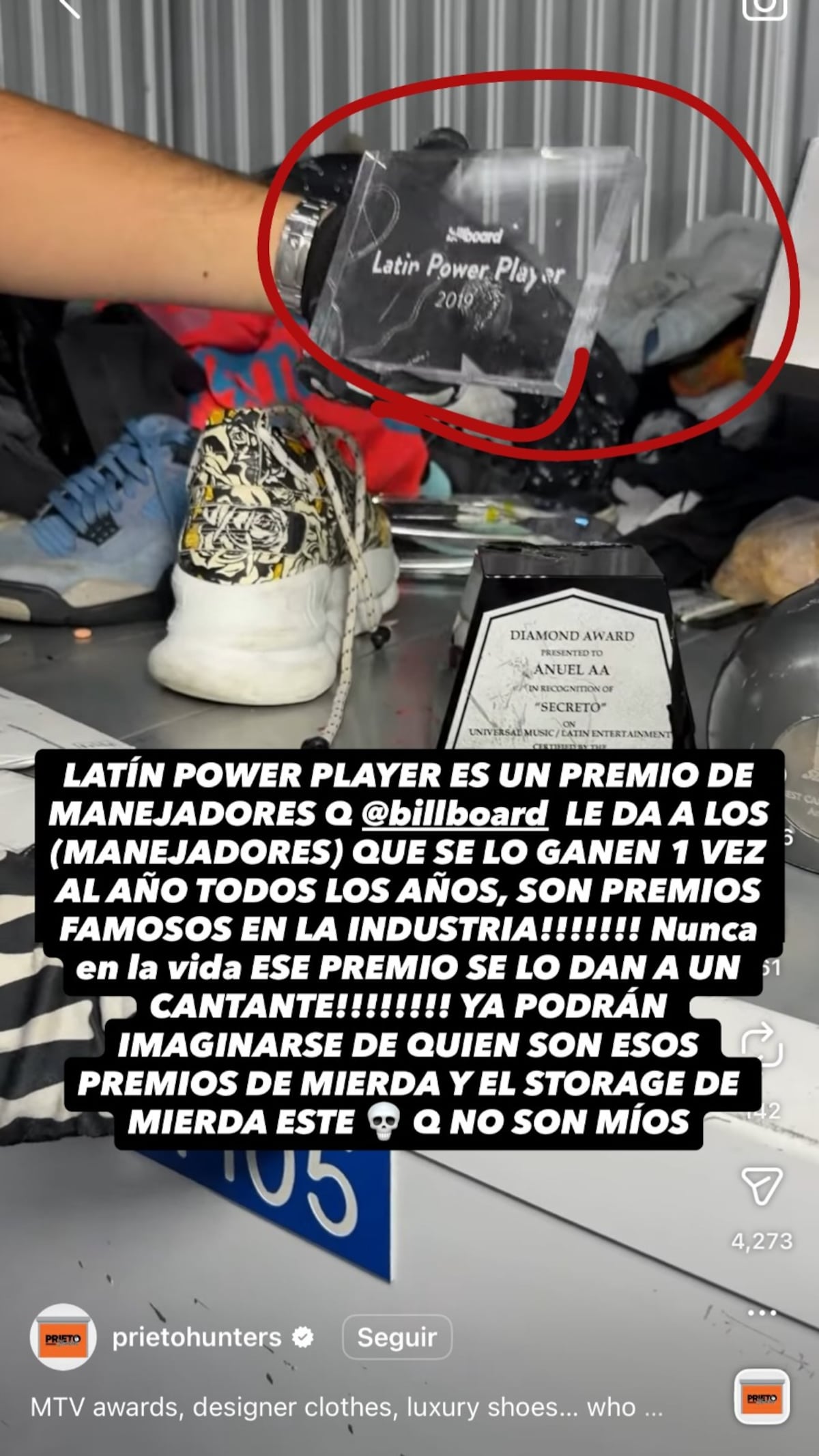 VIDEOS | ‘No son míos’: Anuel AA aclara polémica por supuesto almacén perdido