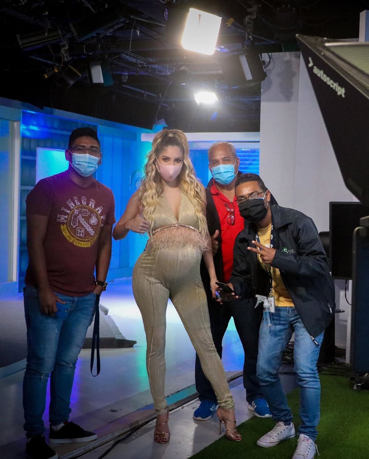 Justifica su salario. Delany tiene pruebas de que trabaja y hasta lo hace embarazada en plena pandemia +Fotos