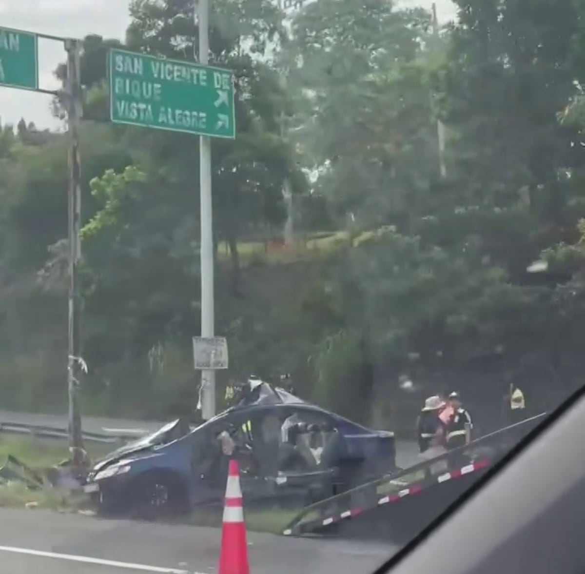 Violento impacto: fuerte choque deja dos muertos en la autopista Arraiján–La Chorrera + VIDEOS
