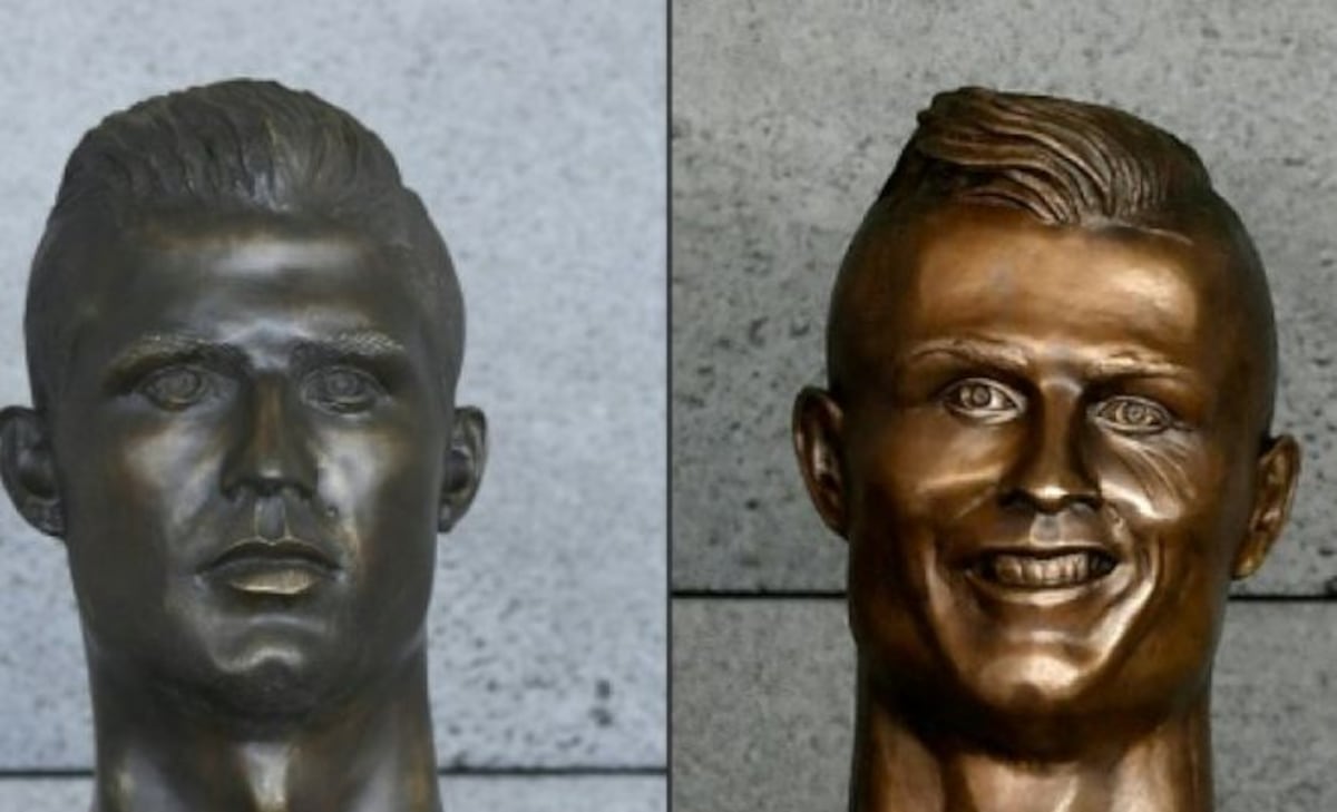 El aeropuerto de Madeira reemplaza con discreción el busto de  Cristiano Ronaldo
