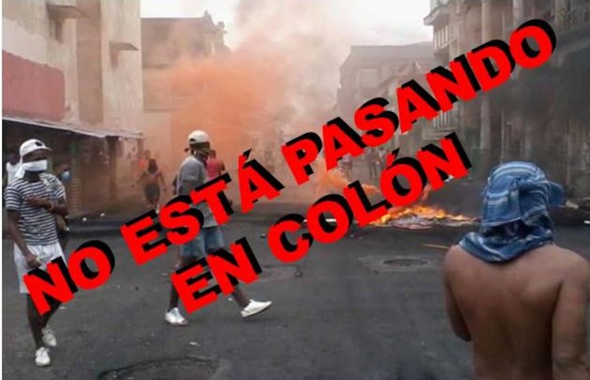 ¿Quieren crear caos? Policía Nacional asegura que no hay revueltas en Colón