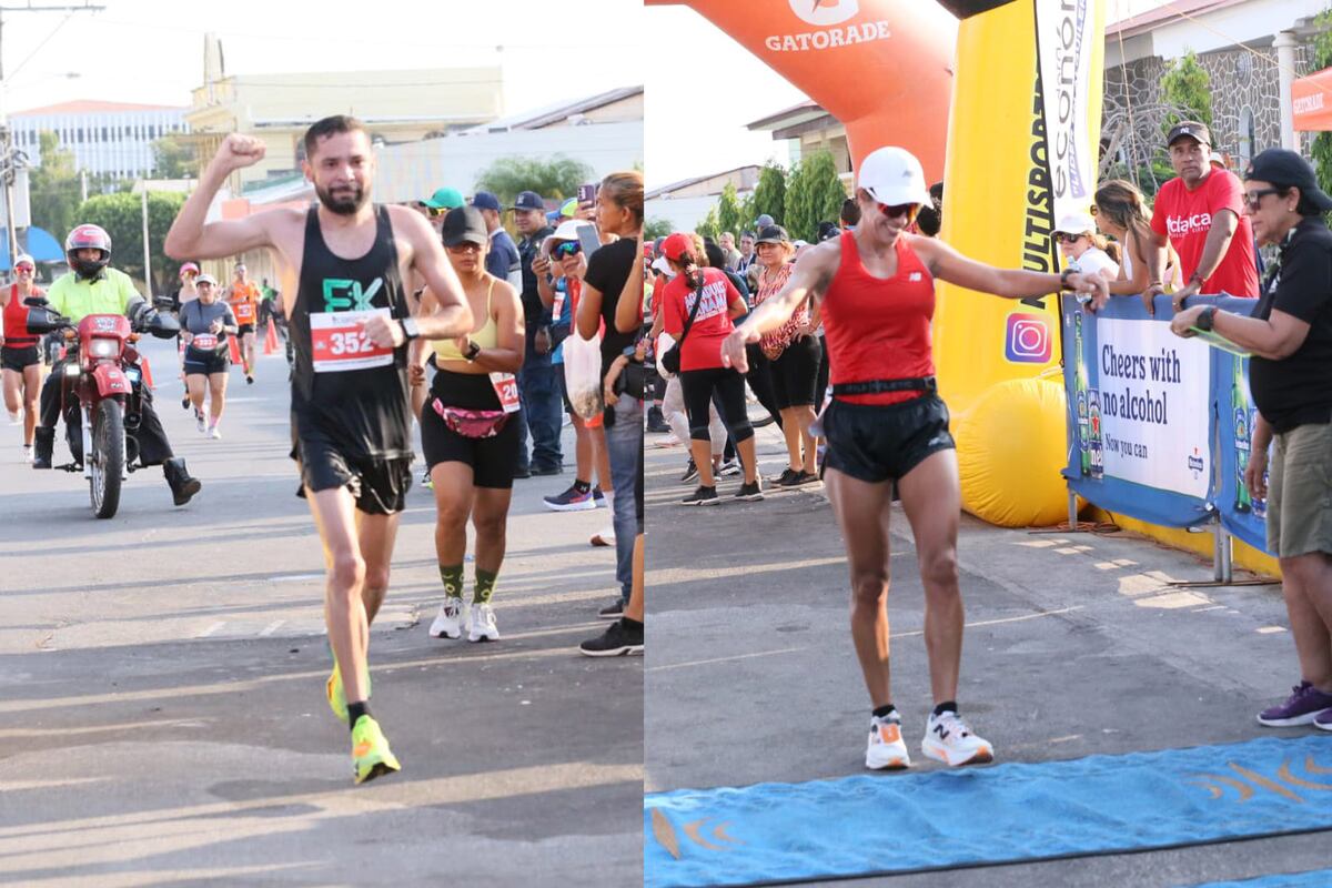 Chiricano Jurado y Salerno se impusieron en los 21 Km de la Clásica Sábado de Gloria