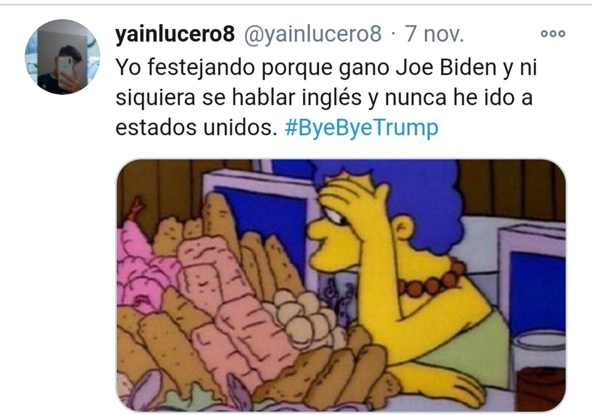 #ByeByeTrump. Las elecciones de E.E.U.U. dejaron memes buenísimos, chequea