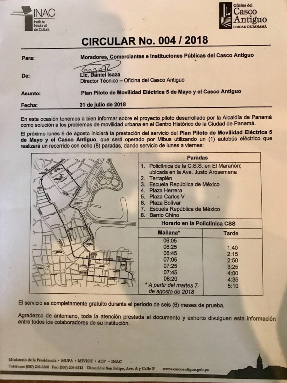 El 6 de agosto iniciará sus recorridos el bus eléctrico por el Casco Antiguo