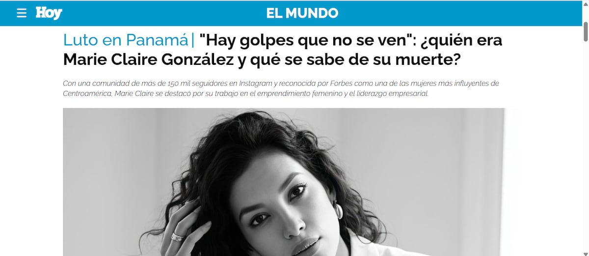 Caso de Marie Claire González trasciende fronteras: medios internacionales destacan sus publicaciones sobre presunto maltrato psicológico de su expareja