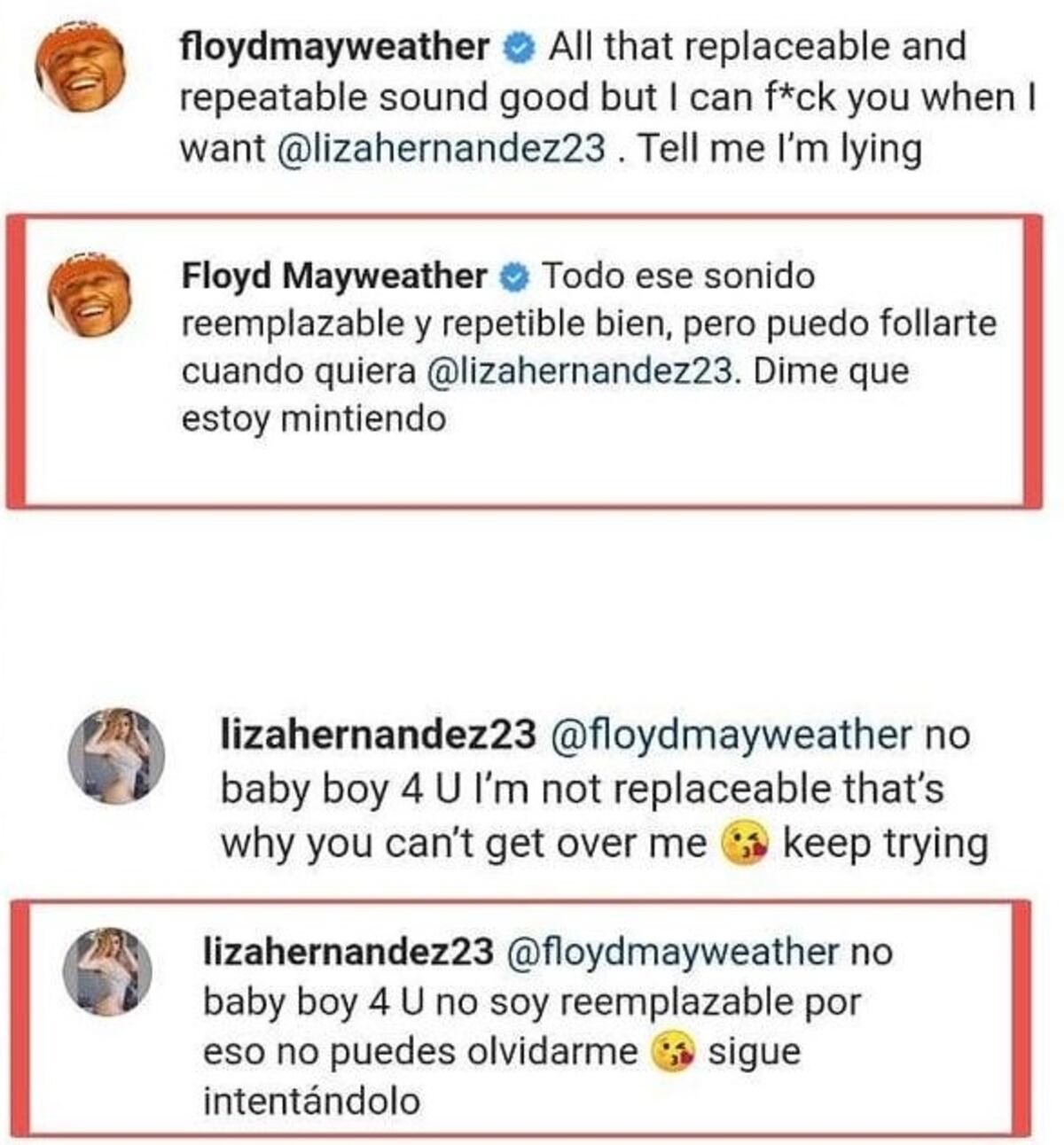 Liza Hernández y Floyd Mayweather vuelven a revolucionar las redes