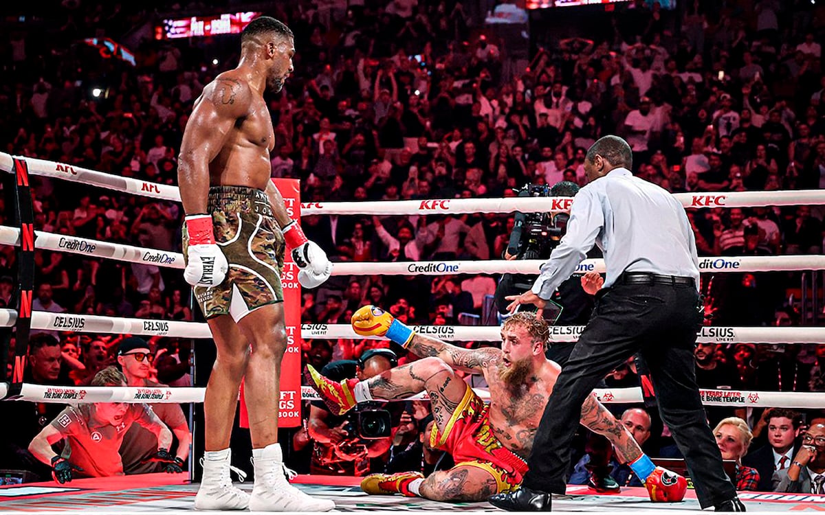 ¡Joshua aplasta a Jake Paul y le da una lección de boxeo puro en Miami!