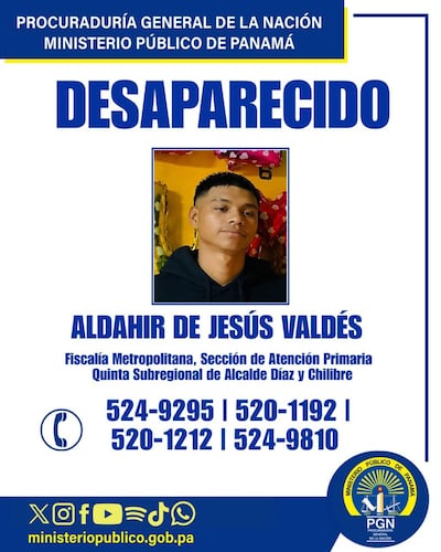 Buscan a Aldahir de Jesús Valdés: Fiscalía activa alerta por desaparición