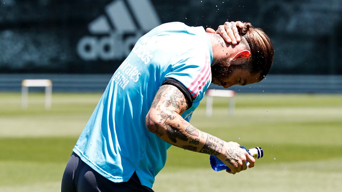 Sergio Ramos se entrena con el grupo y apura su vuelta