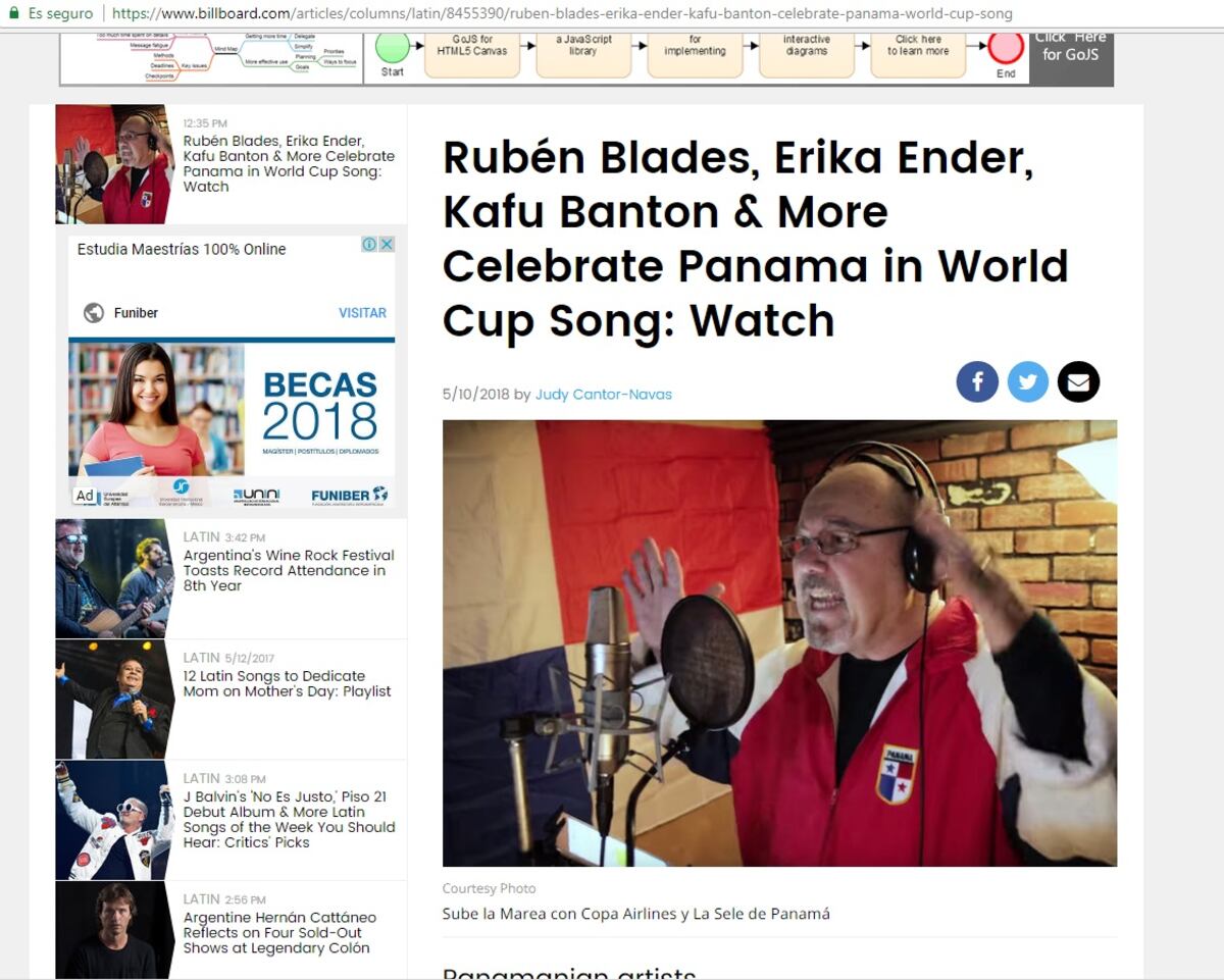 La revista Billboard habla sobre nuestra canción del Mundial 'Sube la marea'