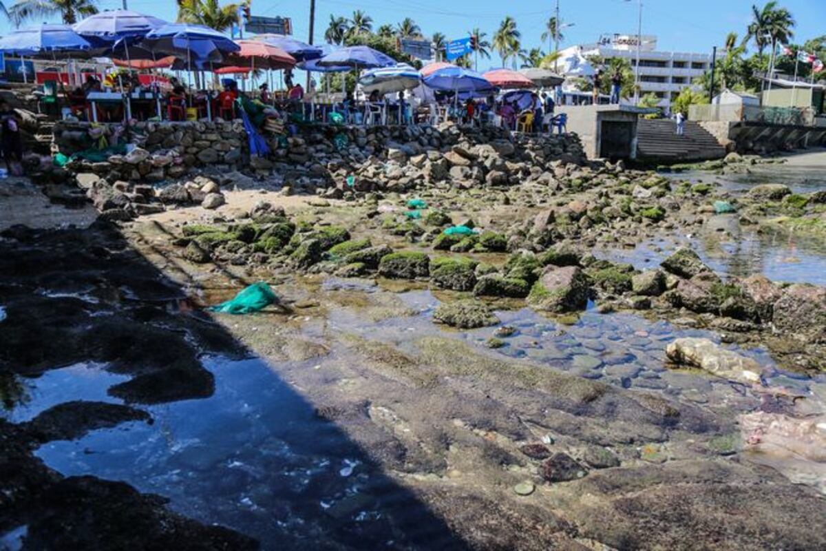 El mar en Acapulco se retiró unos 10 metros por este raro fenómeno