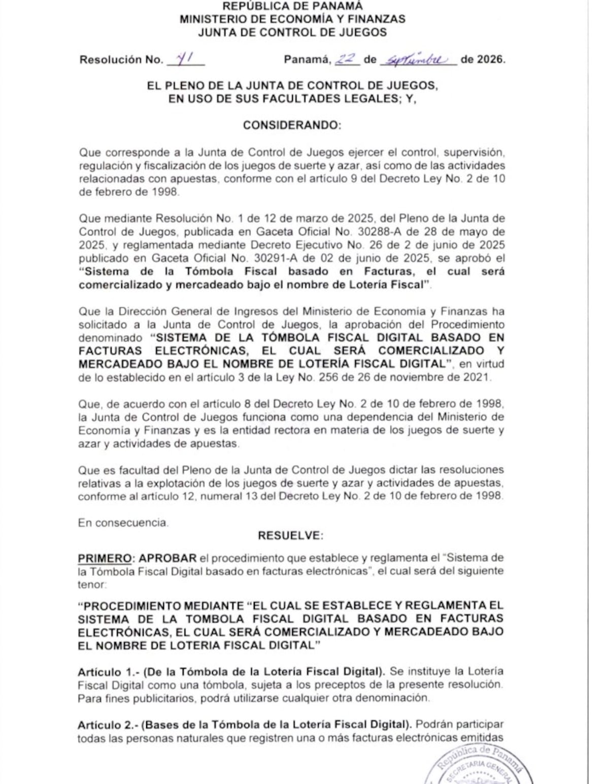 ¡Se acabó el sobre! La Lotería Fiscal digital viene, ya está reglamentada, así funcionará