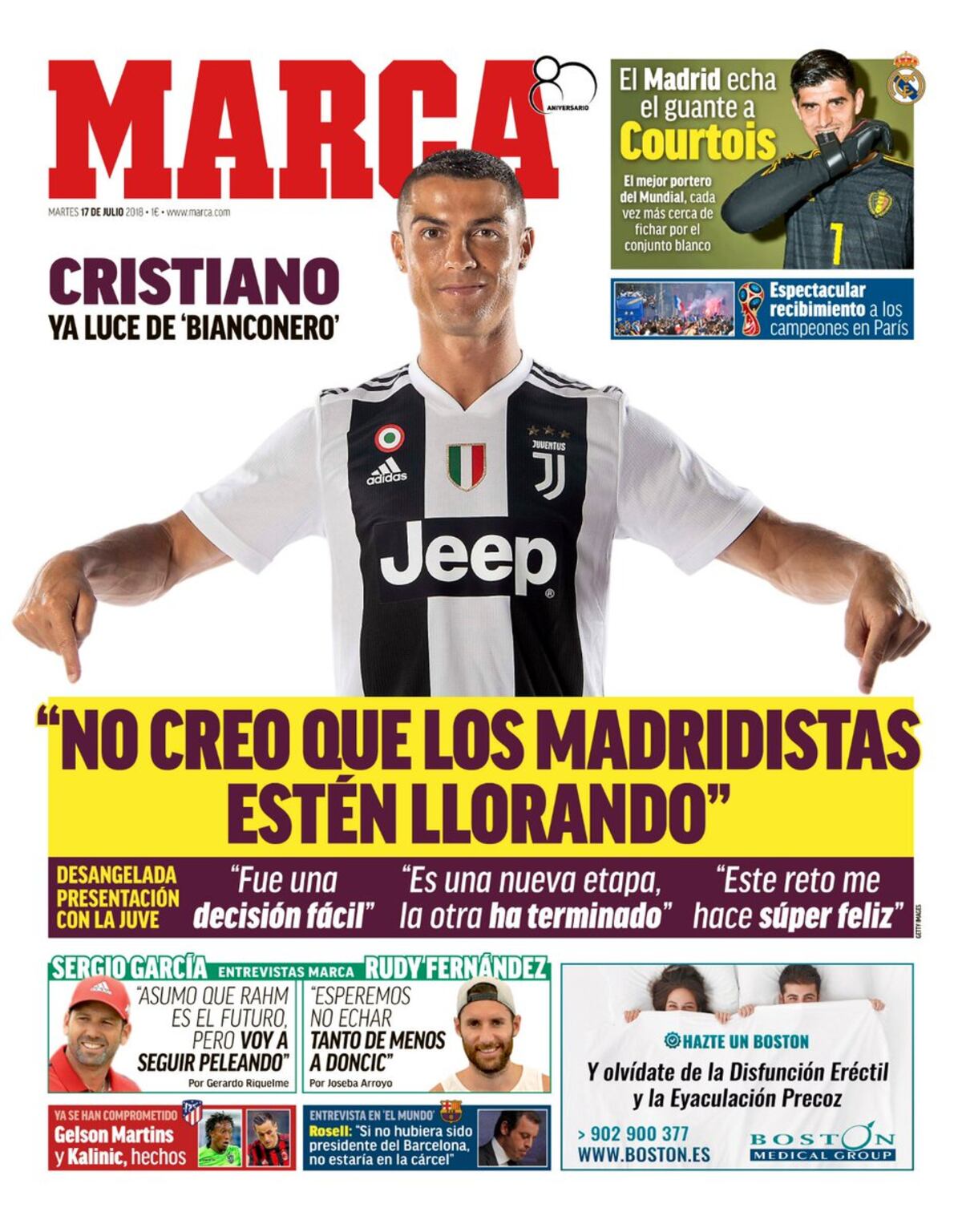 Cristiano Ronaldo le rompe el corazón a los fanáticos del Real Madrid