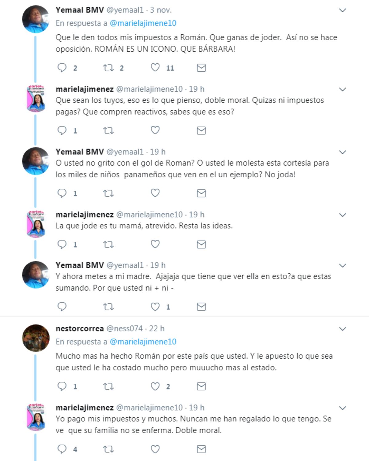 ¡LE CAEN EN PANDILLA! A Mariela Jiménez por comentario sobre Román Torres