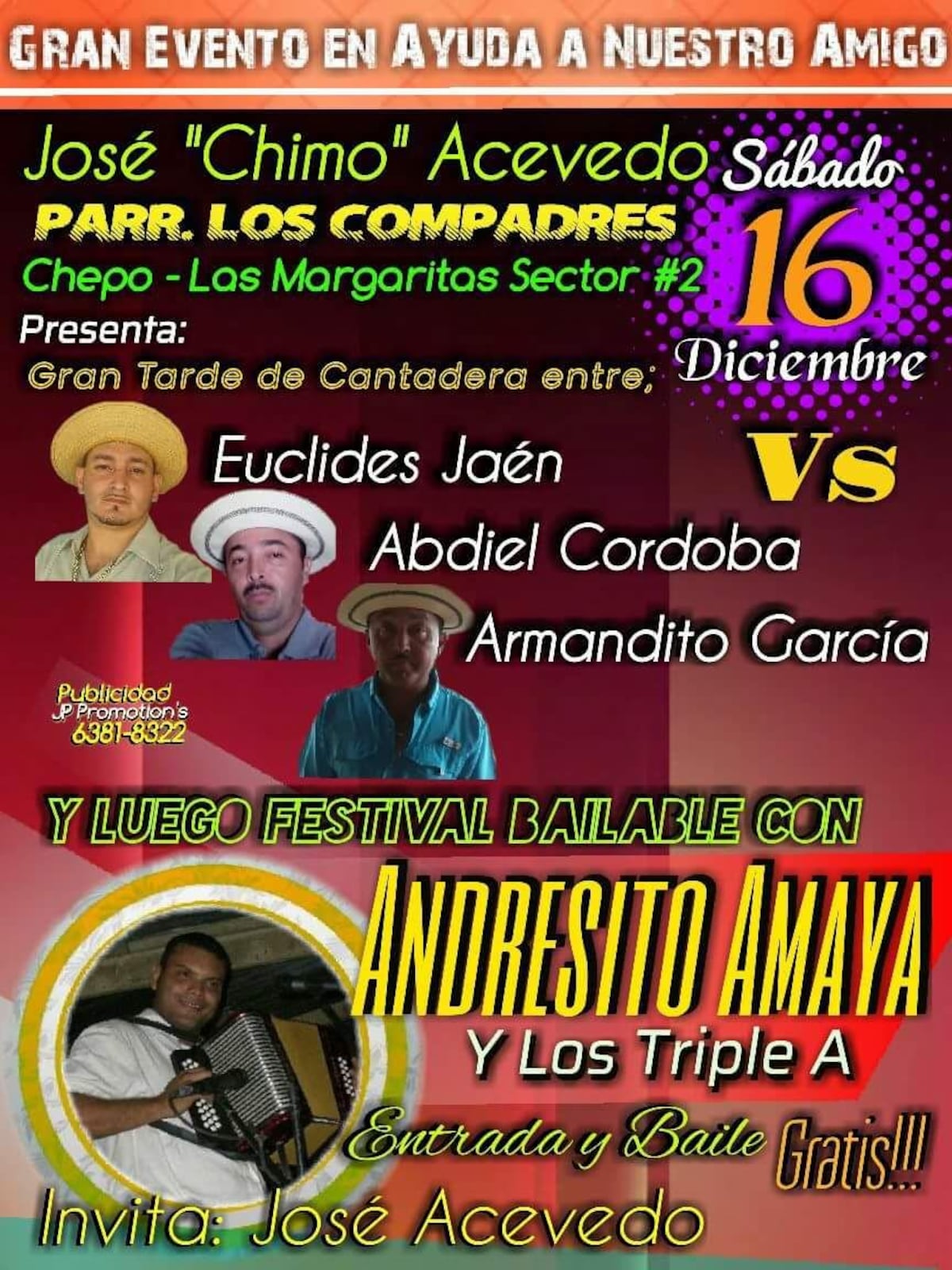 ¡AY, DIOS! Asesinan a acordeonista con 4 balazos en Chepo