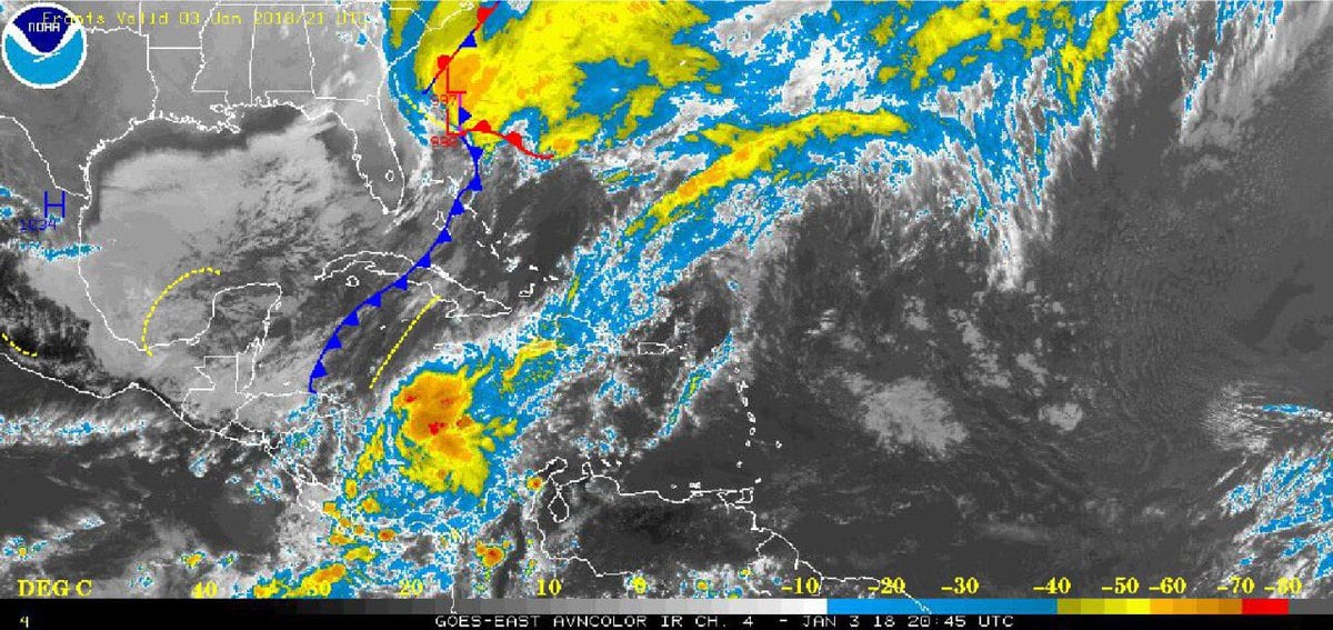 Emiten 'Alerta Verde' ante la entrada del empuje frío en Panamá
