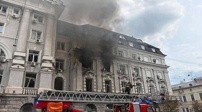 Dron ruso impacta la sede del Servicio de Inteligencia de Ucrania en pleno centro de Kiev